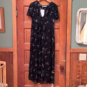 NWT Few of a Kind Christy Dawn Dawn Dress in Noir Bouquet M